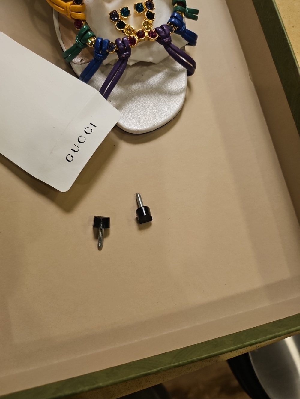 Gucci Rainbow Crystal GG Sandals – Like New! - Picture 6 of 9